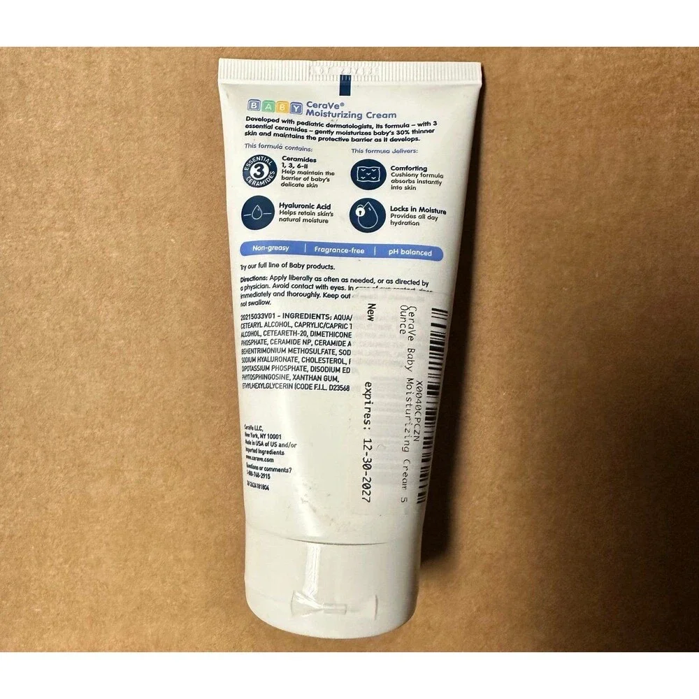 CeraVe Baby Moisturizing Cream 5oz-Gentle Nourishing Care for Delicate Baby Skin